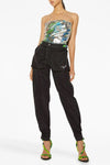 nylon blend pants