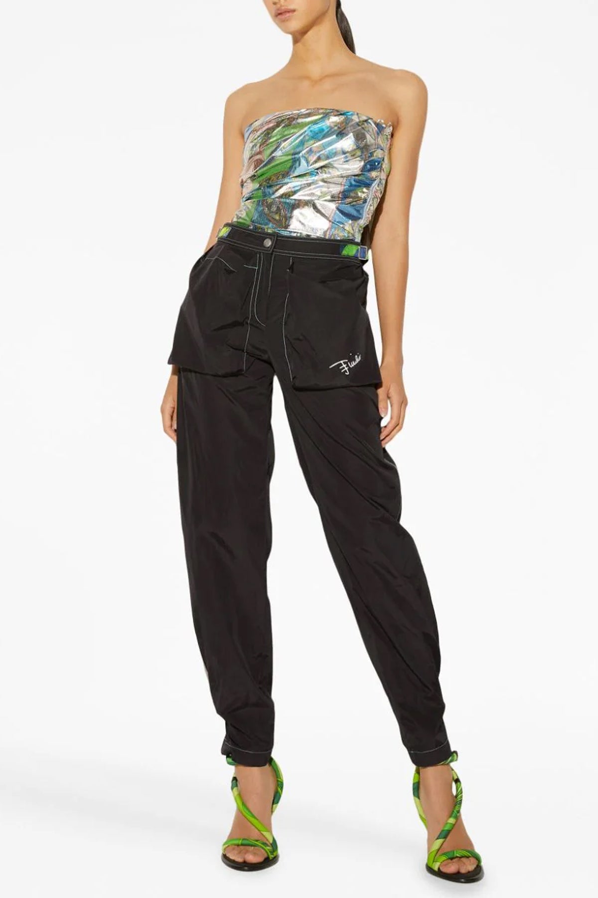 nylon blend pants
