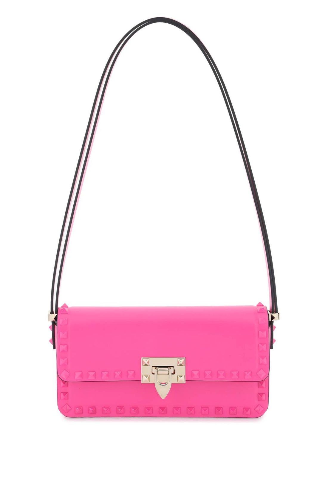 rockstud23 east-west leather shoulder bag