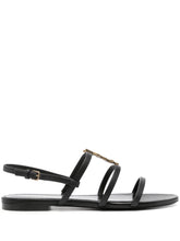 Saint Laurent Cassandre-plaque Low Sandals