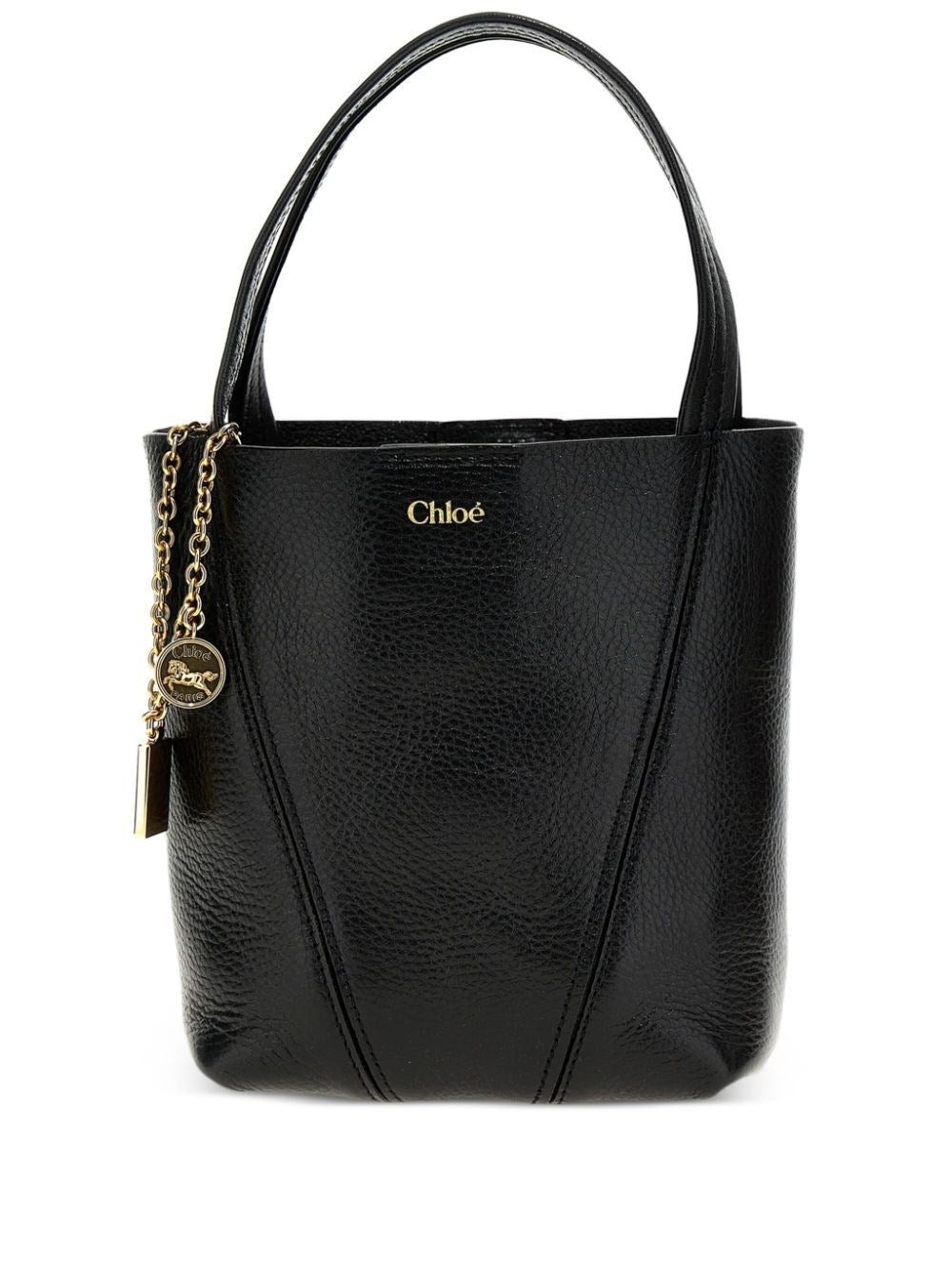 Chloé Small Chloé Spin Tote Bag In Grained Leather