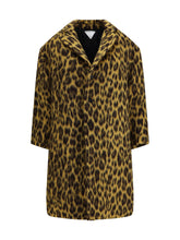 BOTTEGA VENETA 40 leopard print coat