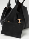 t timeless grained leather bag