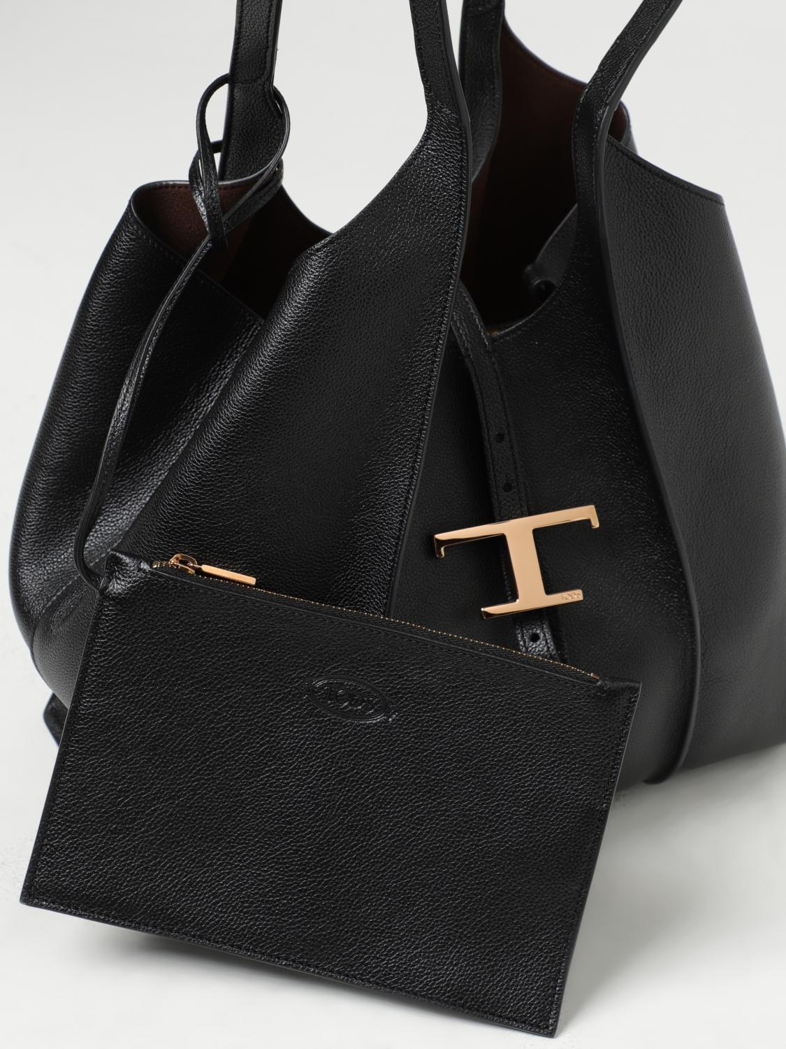 t timeless grained leather bag