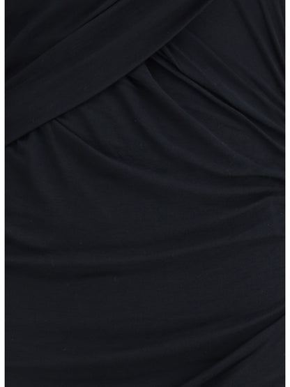 MARANT ETOILE 36 denise short dress in draped jersey