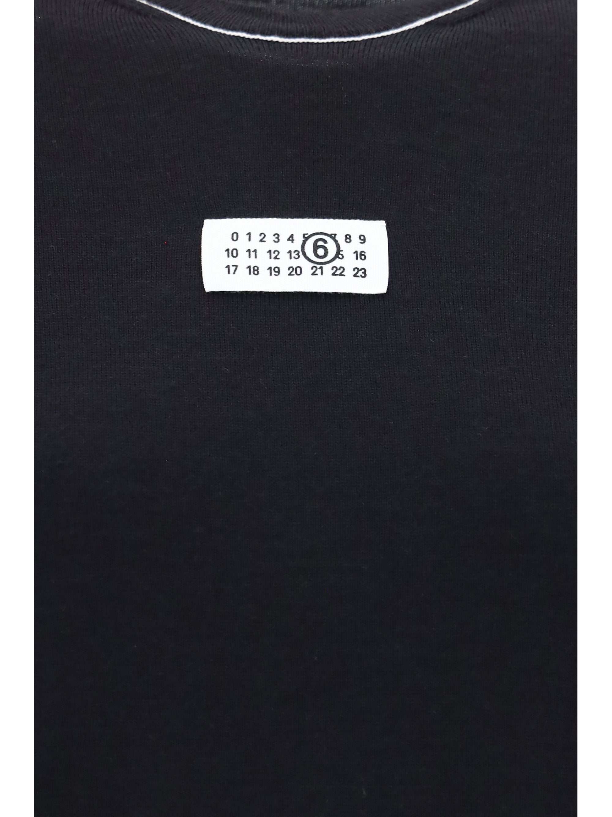 wool-blend t-shirt with contrast details