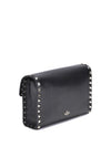 rockstud leather shoulder bag
