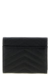 saint laurent wallet in matelassé grain de poudre leather