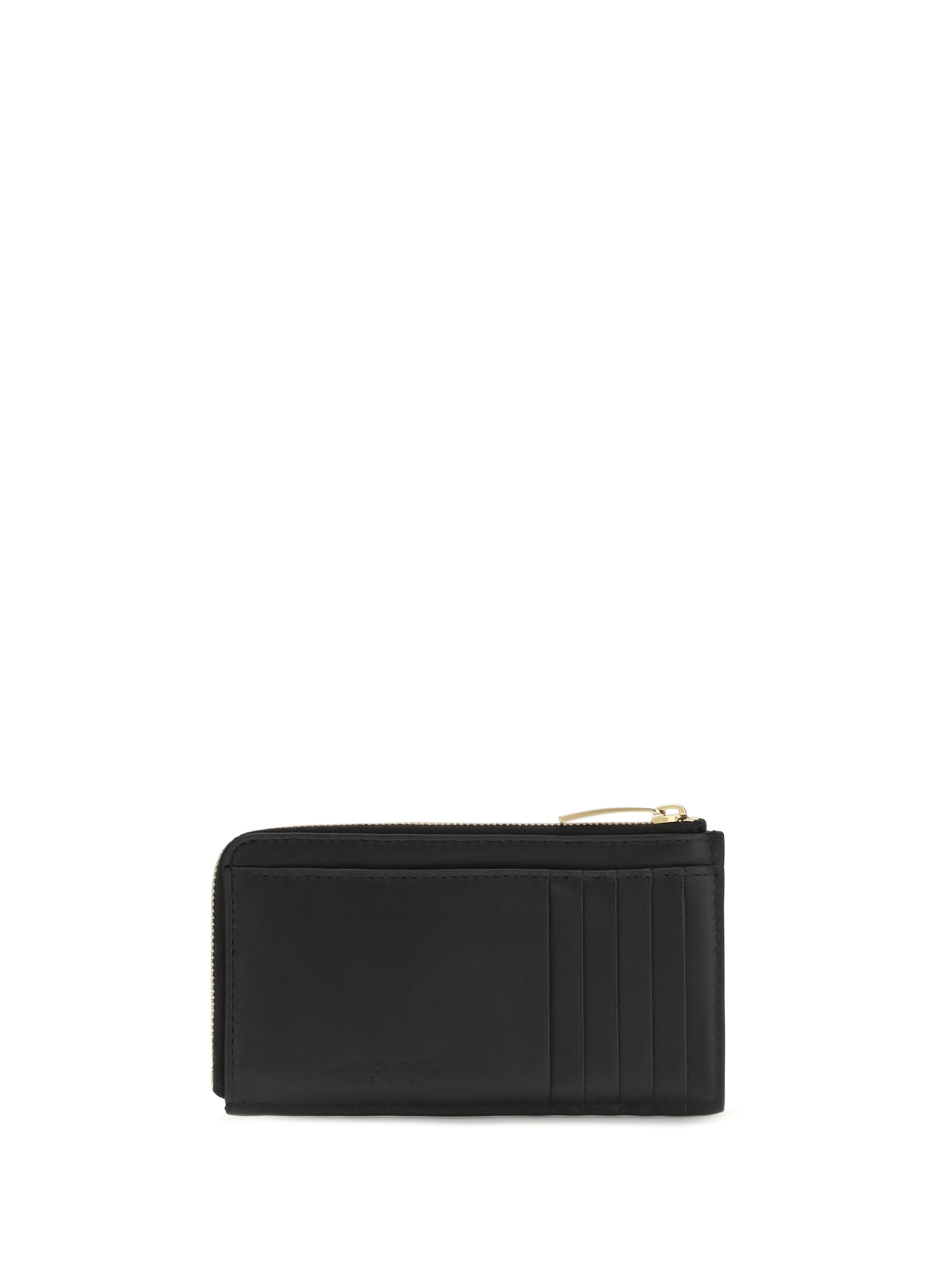 intrecciato zip card holder