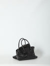 la passeggiata top handle black bag mini
