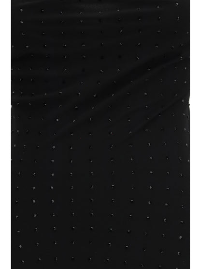 PINKO 40 long strass slipdress