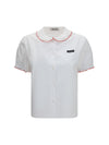 embroidered poplin shirt