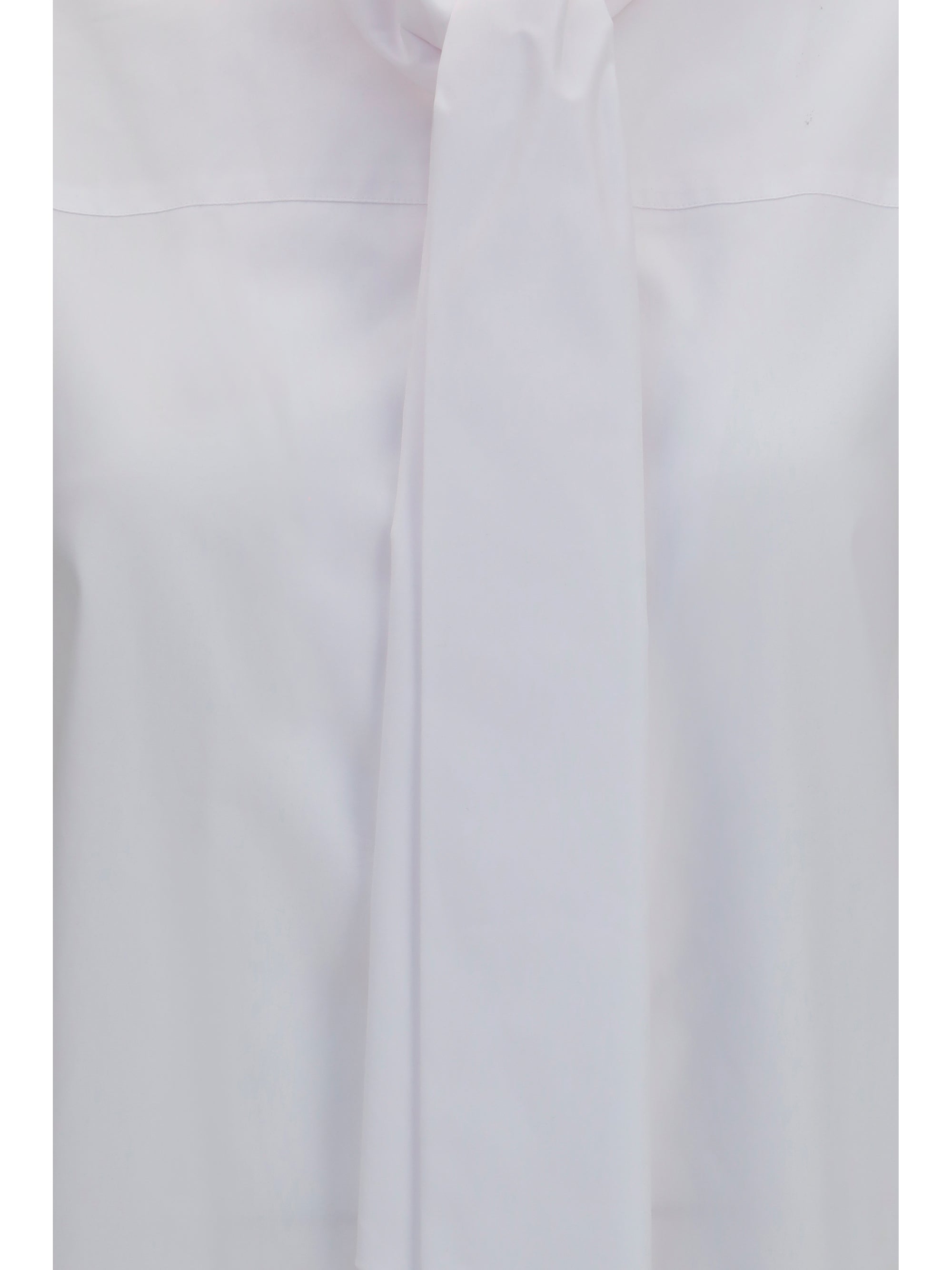 cotton shirt with scarf detail