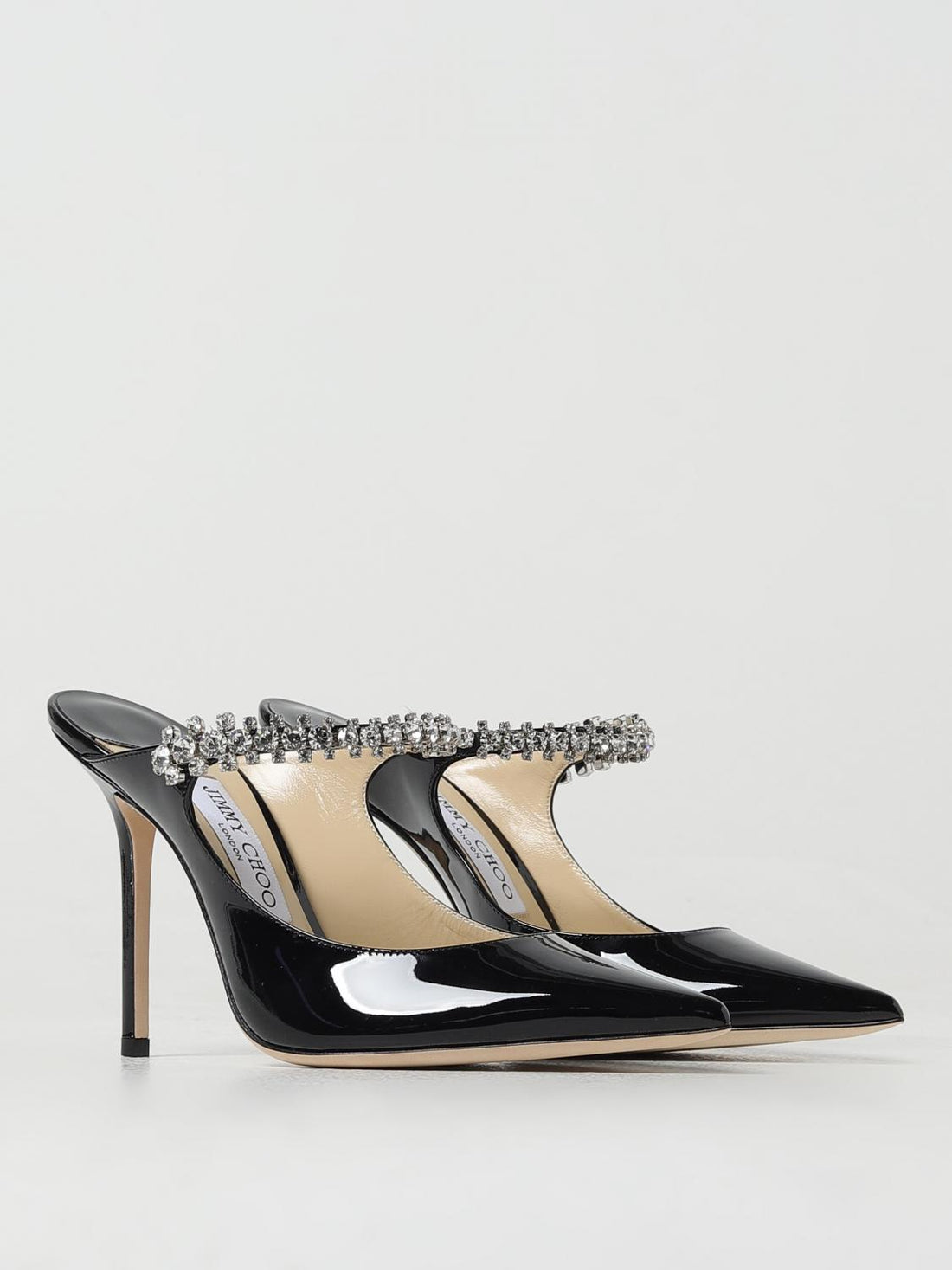 JIMMY CHOO 36 bing mules in patent leather