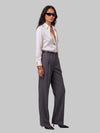 white stretch silk shirt