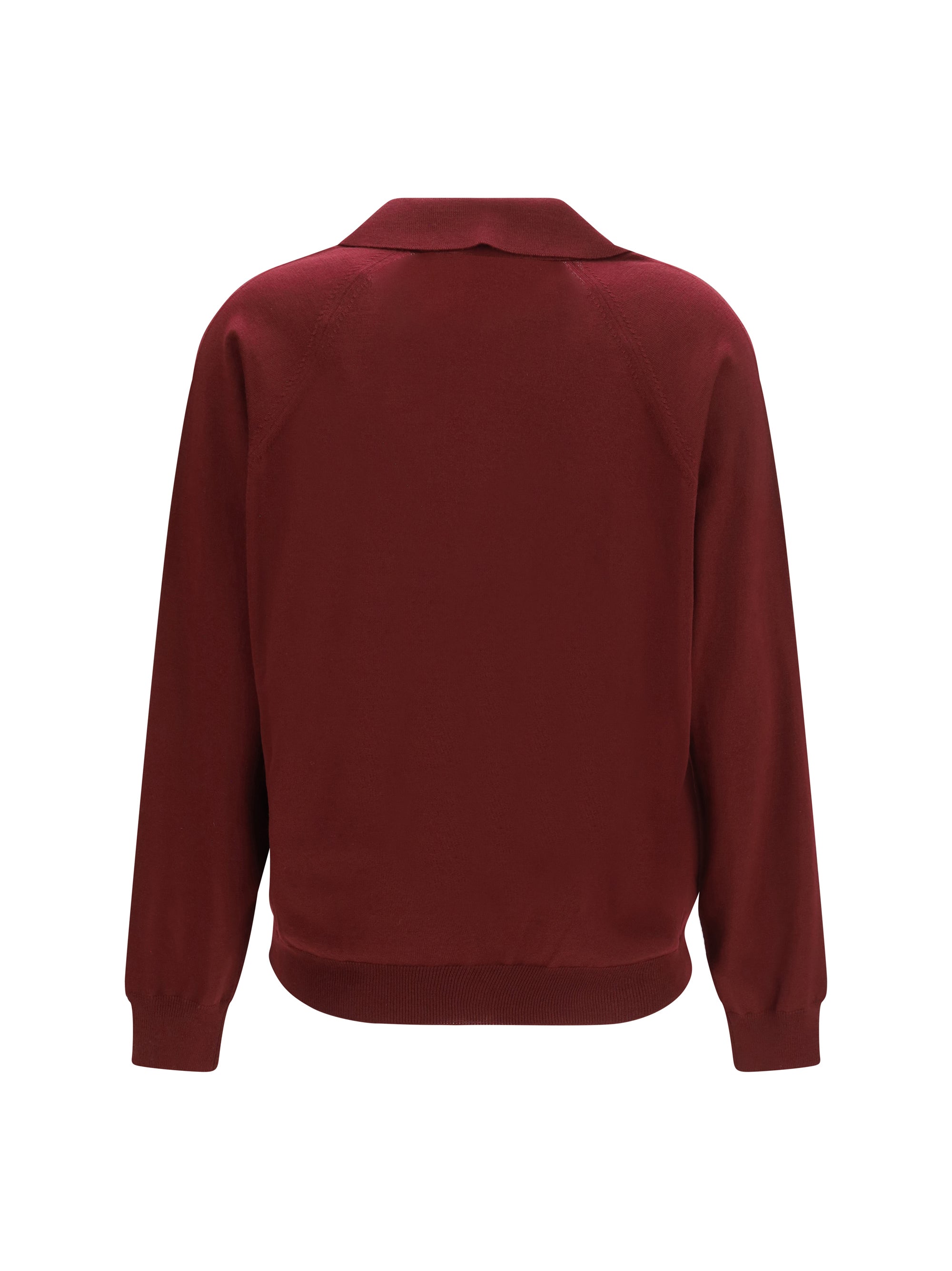 virgin wool cardigan with a collar