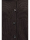 high neck cashmere cardigan