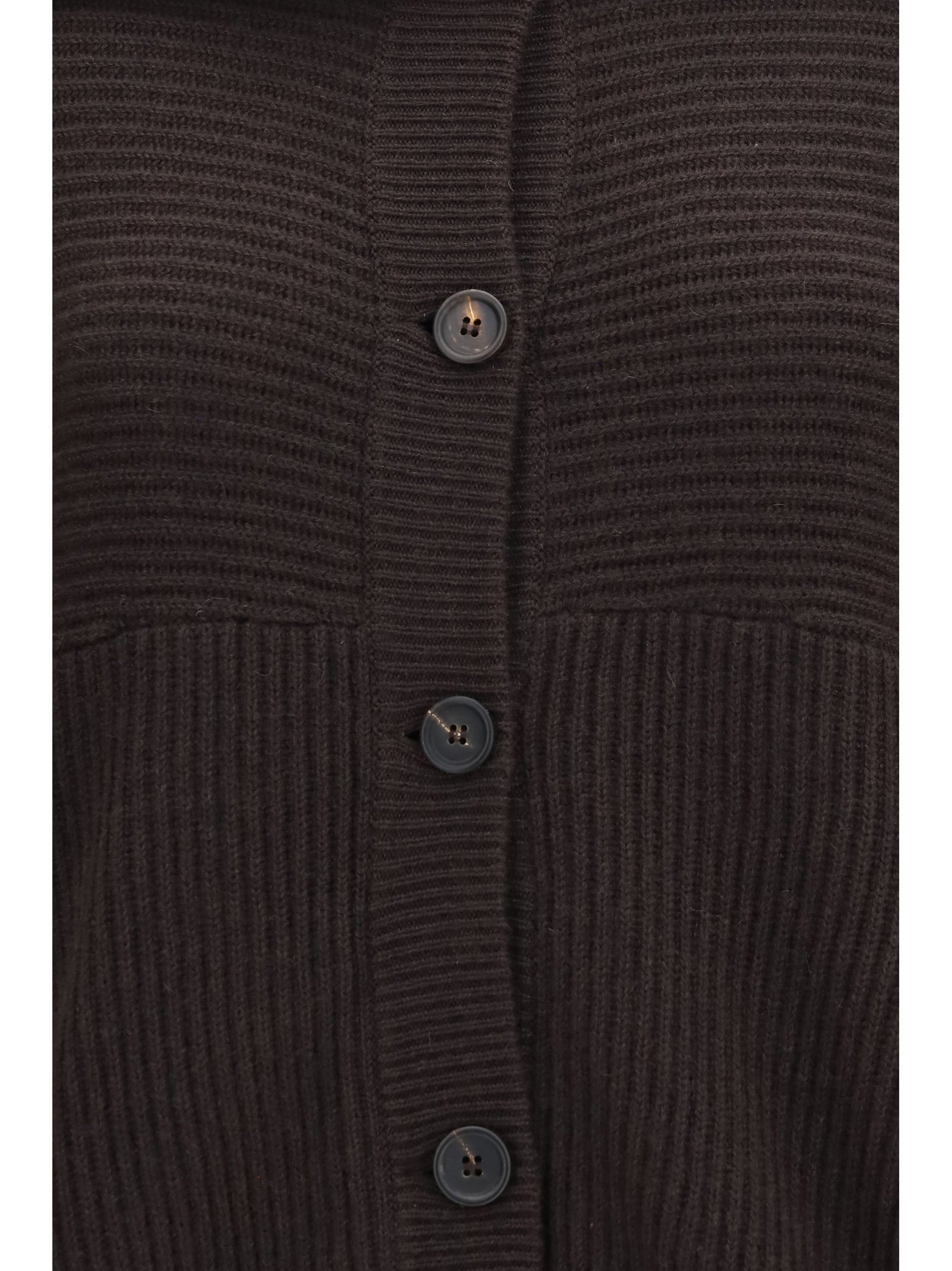 high neck cashmere cardigan