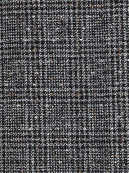 FENDI 40 prince of wales tweed midi skirt