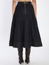 flared midi skirt