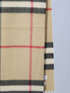 check cashmere scarf