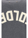 cotton crewneck sweater with back logo