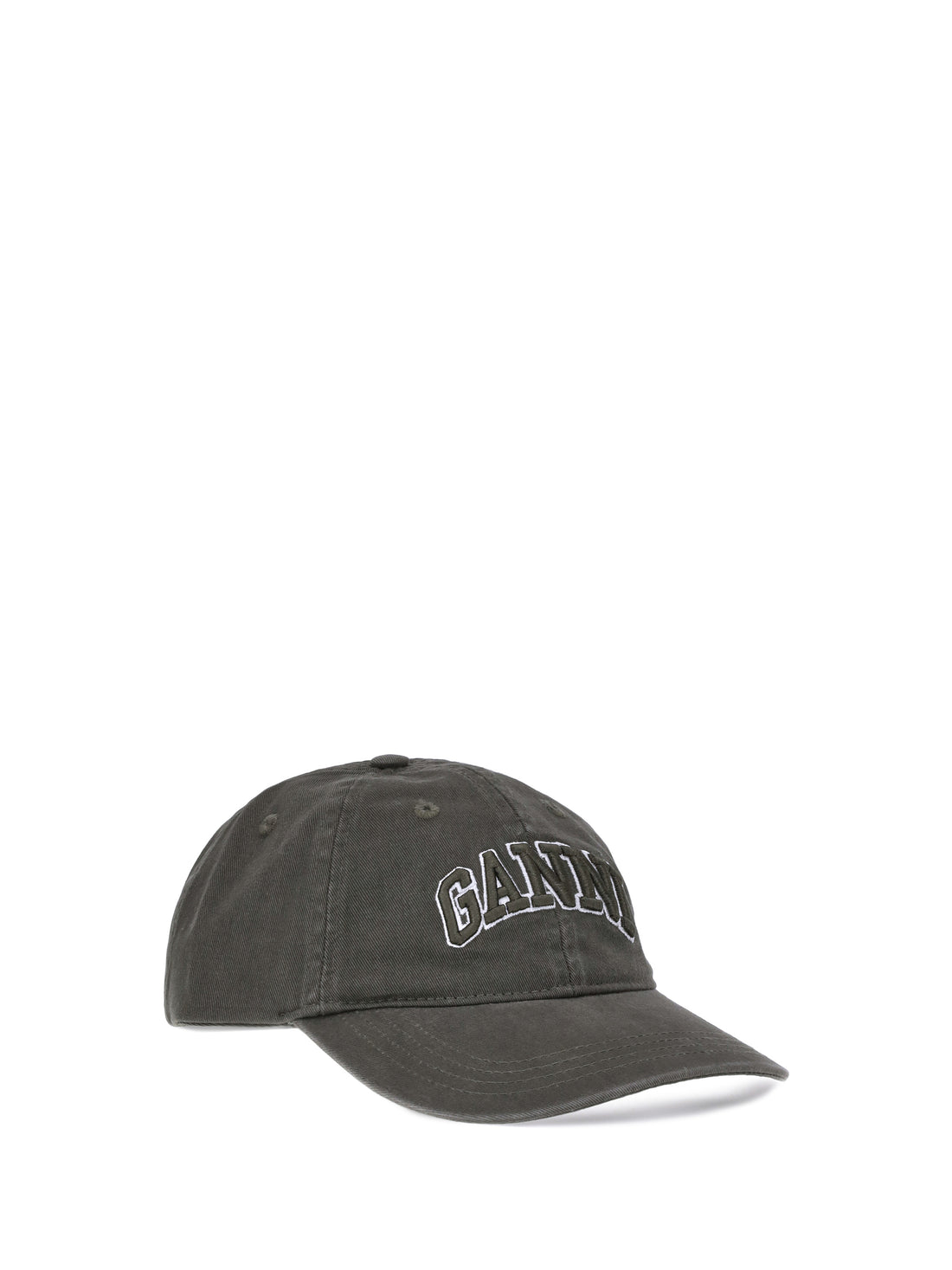 GANNI OS logo baseball cap