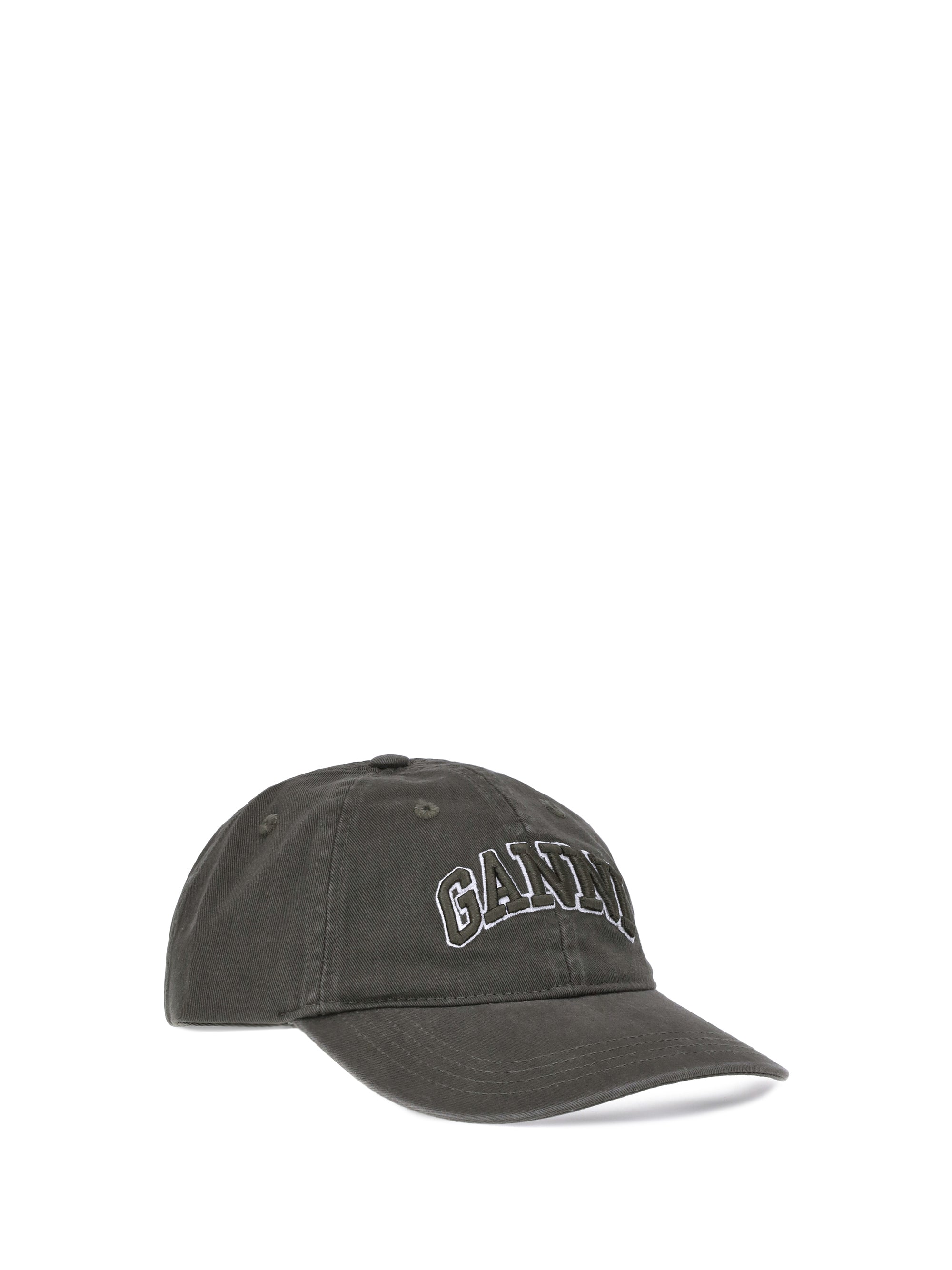 GANNI OS logo baseball cap