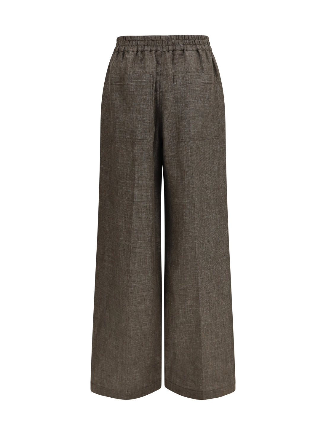 BRUNELLO CUCINELLI 40 high-rise linen pants