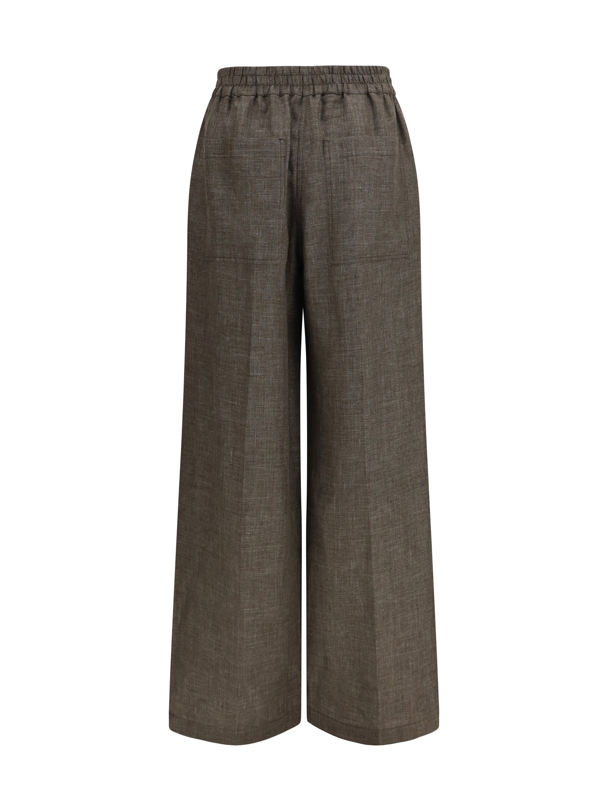 high-rise linen pants