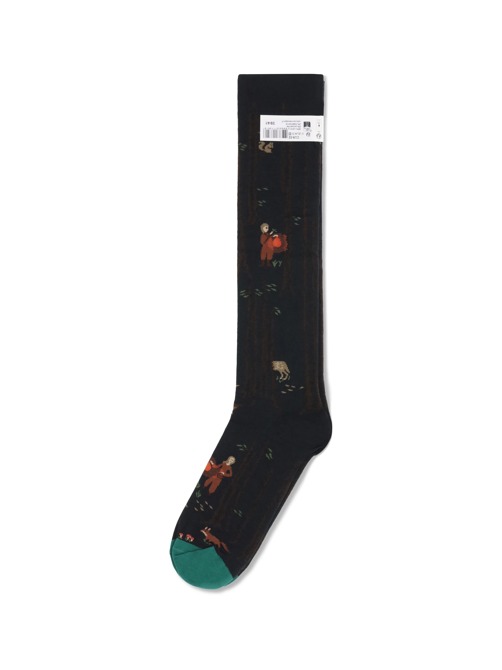 BONNE MAISON 36-38 nature-inspired pattern socks