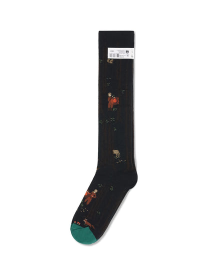 BONNE MAISON 36-38 nature-inspired pattern socks