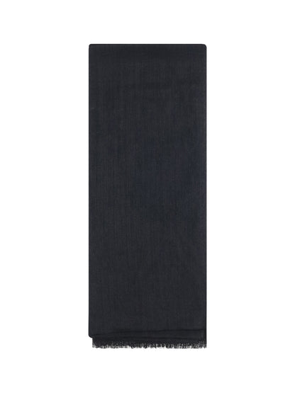 BRUNELLO CUCINELLI OS silk and cashmere scarf