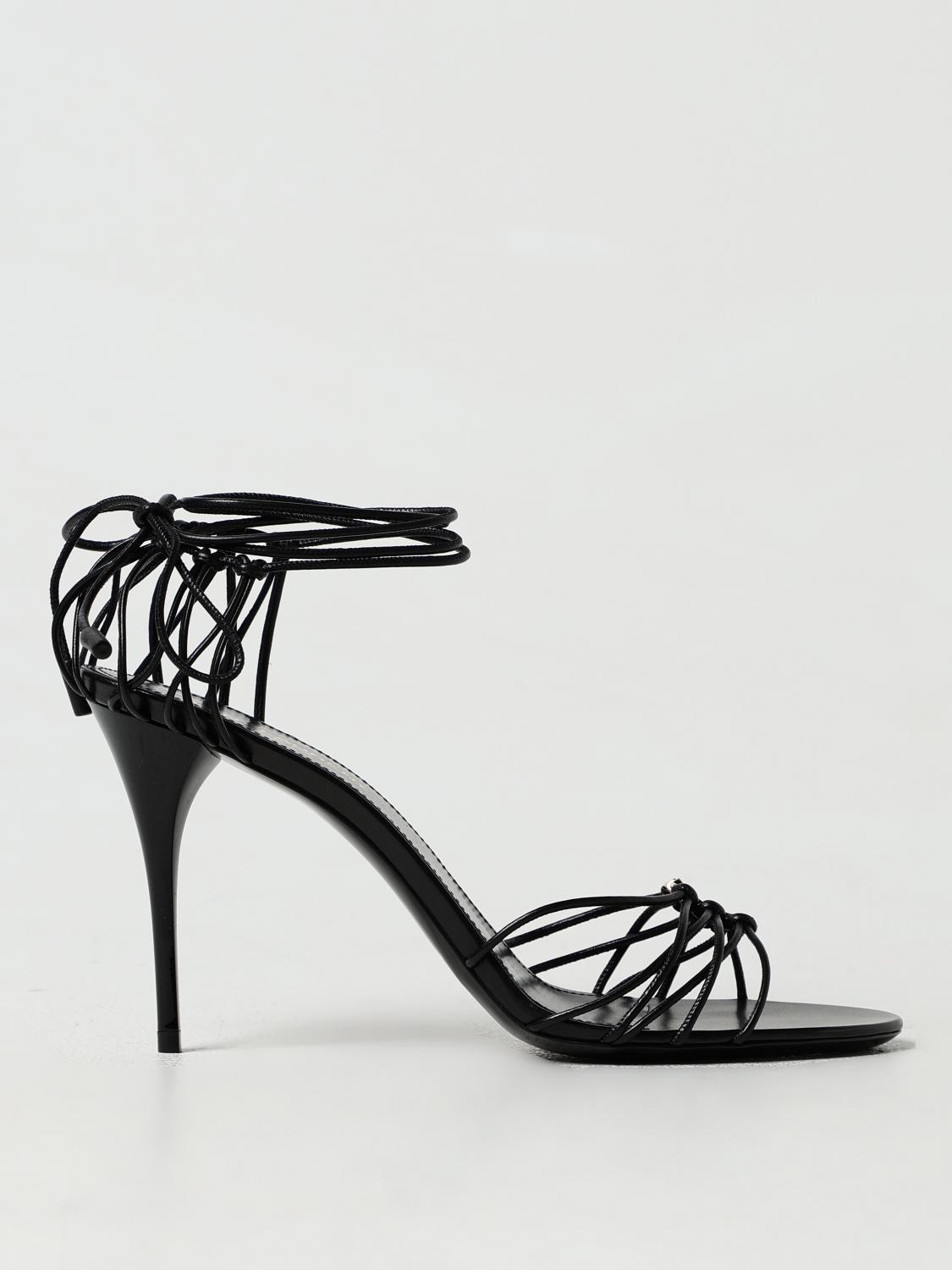 saint-laurent-woman-s-heeled-sandals-785706-1n800-black