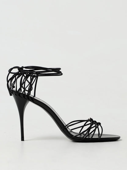 saint-laurent-woman-s-heeled-sandals-785706-1n800-black