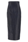 loxley leather midi skirt