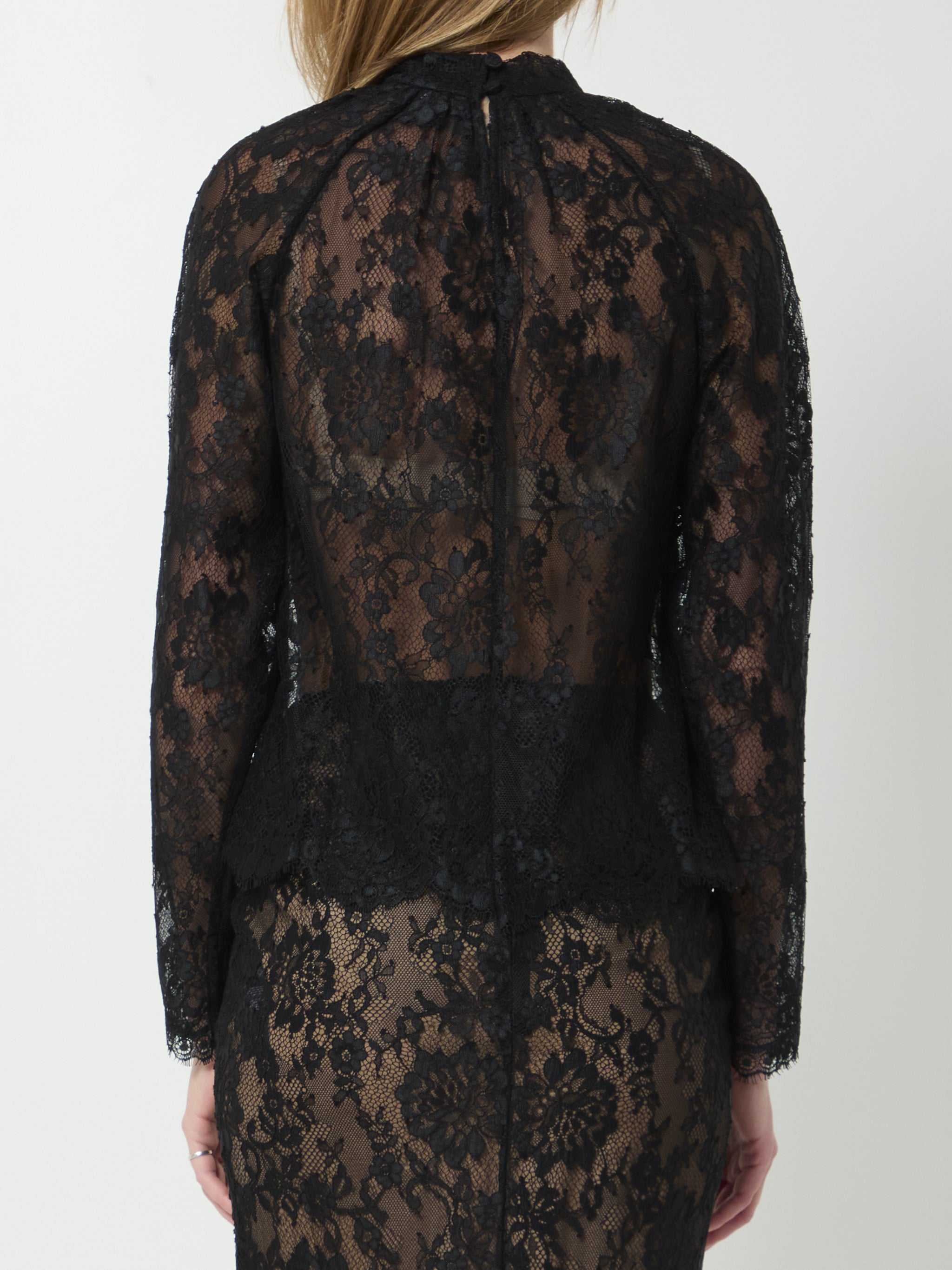 black lace blouse