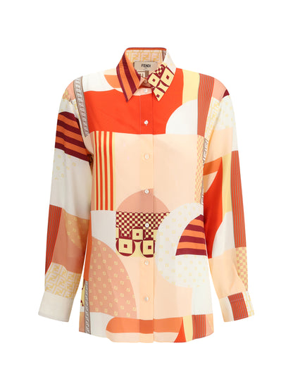 FENDI 42 patchwork shirt