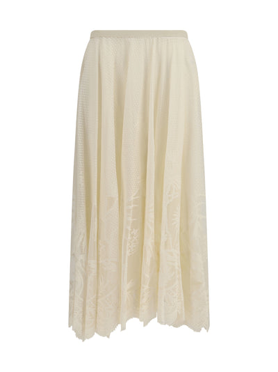 embroidered circle skirt