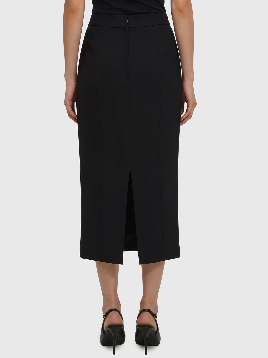 DOLCE&amp;GABBANA 40 virgin wool midi skirt