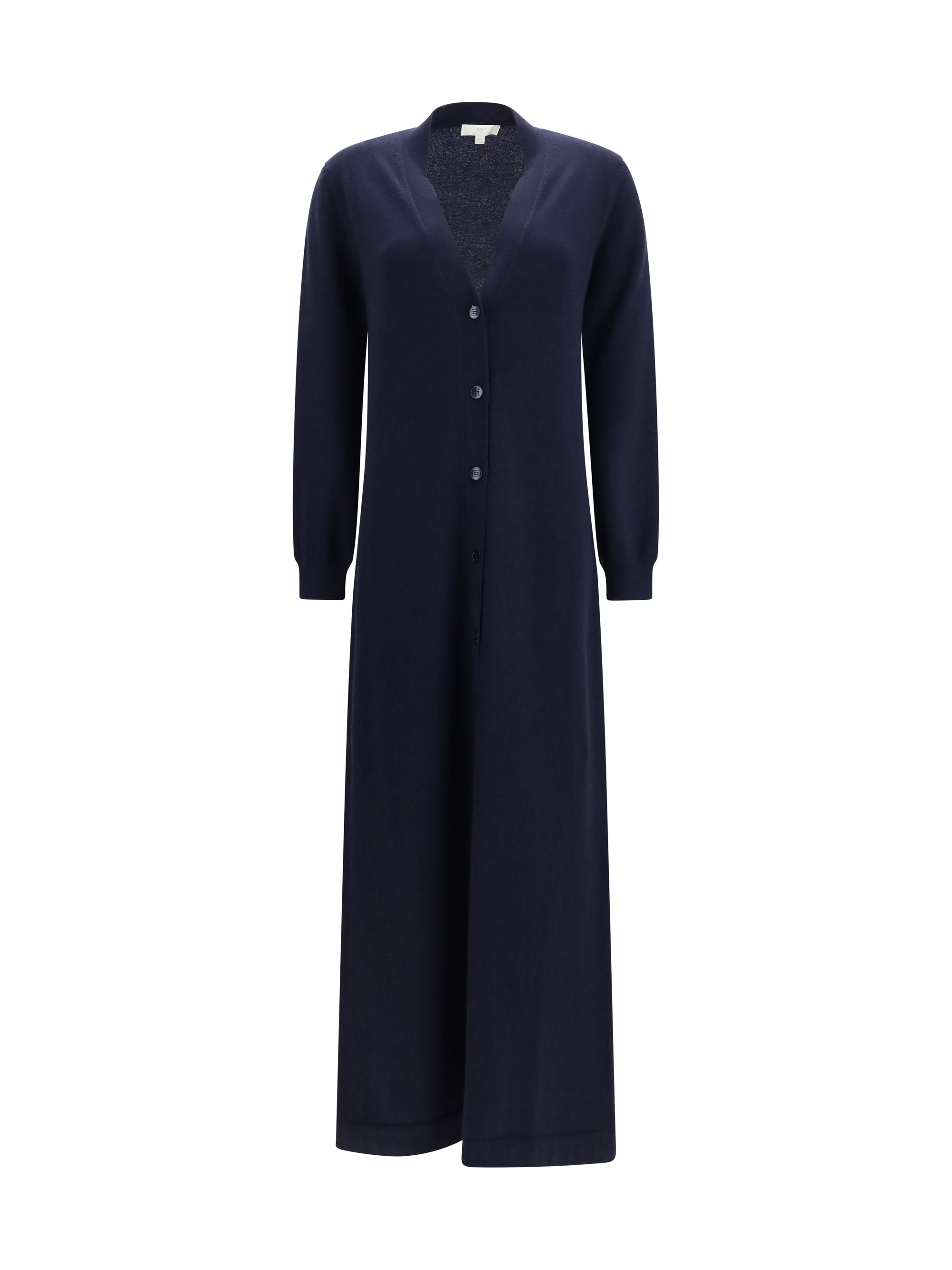 long cashmere v-neck cardigan