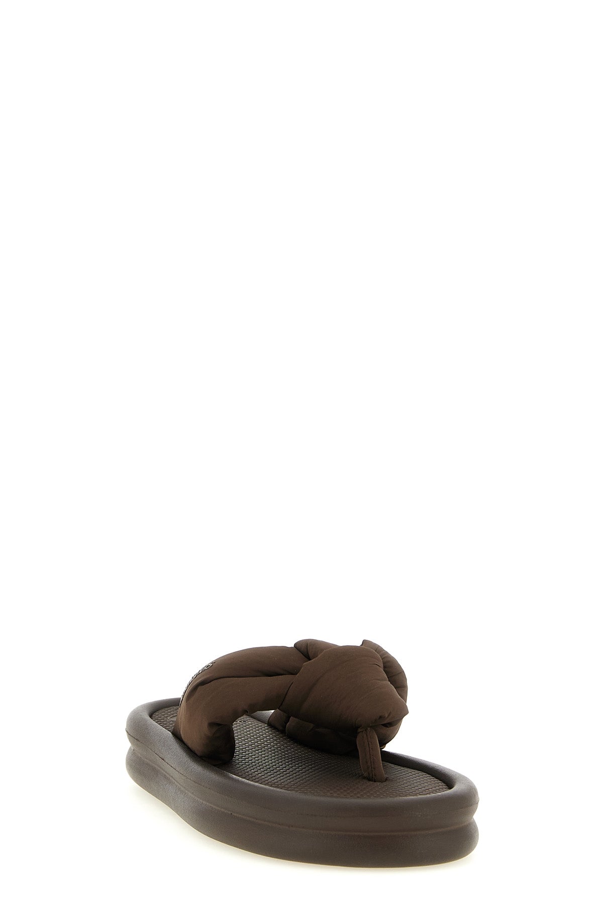 over puffed up thong sandals