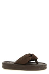 over puffed up thong sandals