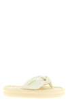 over puffed up thong sandals