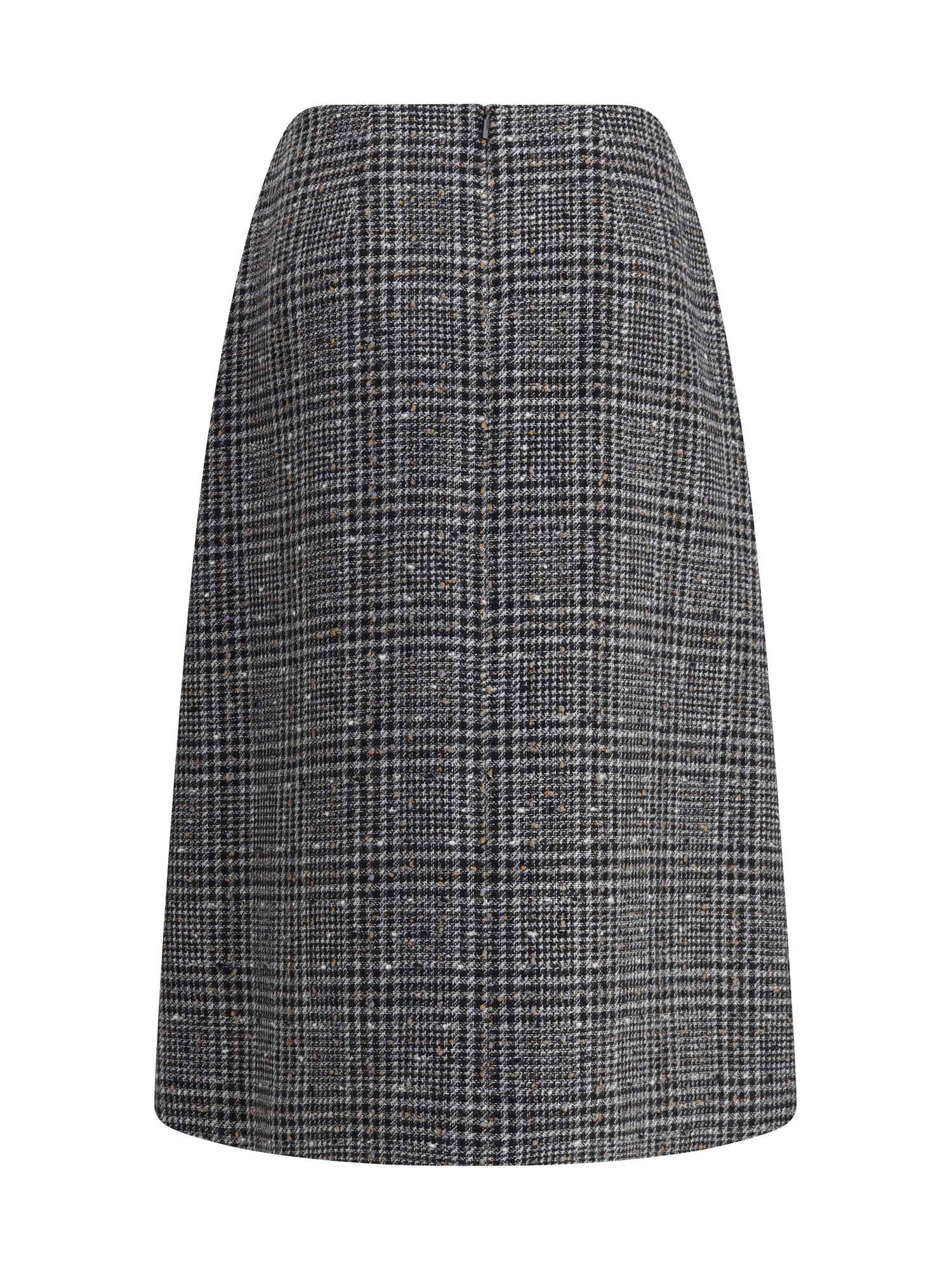 FENDI 40 prince of wales tweed midi skirt
