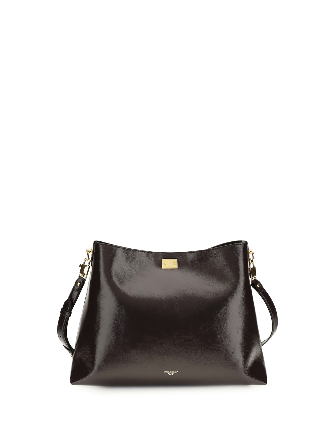 DOLCE &amp; GABBANA OS large vittoria leather shoulder bag