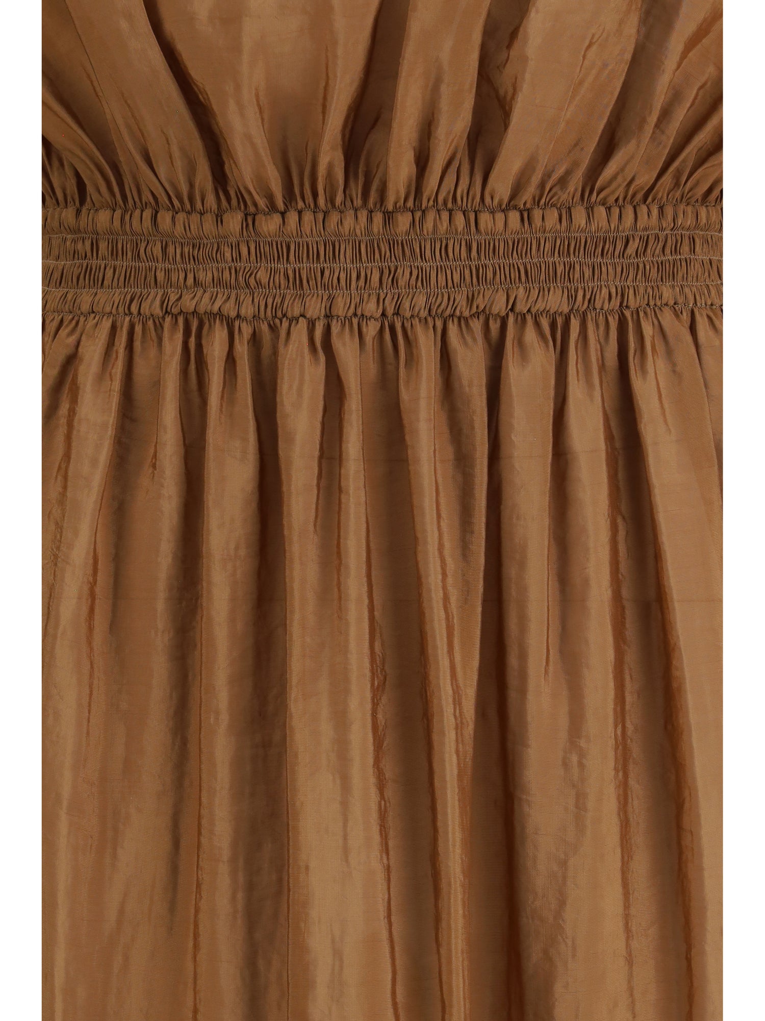 SAINT LAURENT 38 satin dress with balloon bodice