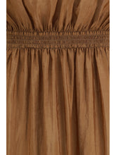 SAINT LAURENT 38 satin dress with balloon bodice