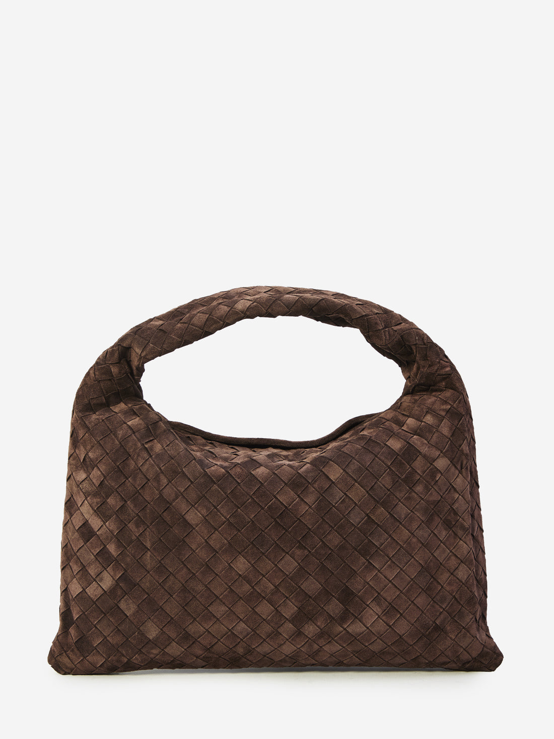 BOTTEGA VENETA OS hop fondant suede bag small