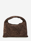 hop fondant suede bag small